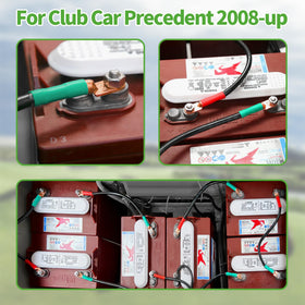 10L0L battery cables, 17-inch, flexible length for versatile wiring.