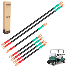 10L0L golf cart cables, 10 inch length for EZGO upgrades.