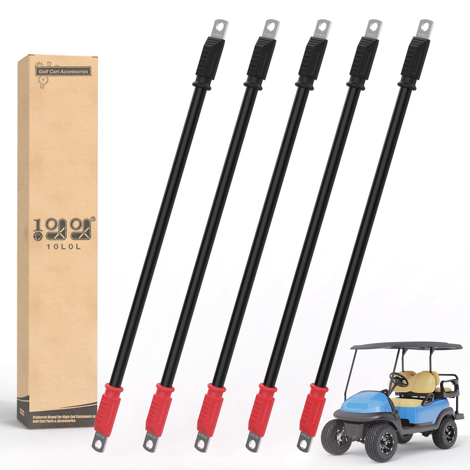 10L0L Style-B golf cart cables 14in with copper core for reliable power connections.