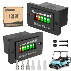 10L0L golf cart battery monitor LED bar display real-time status