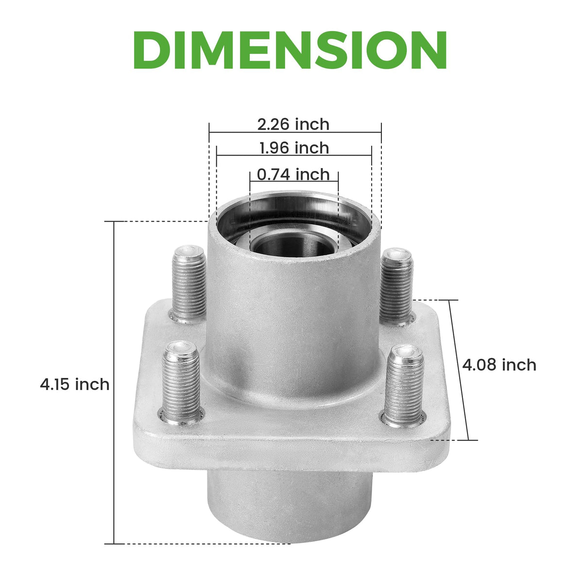 LM11949 bearing model ensures correct fit with DS hubs