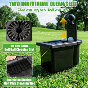 10L0L golf cart bracket mount provides sturdy support during cleaning