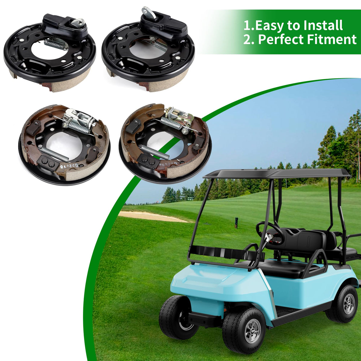 Packaging image showing two brake assemblies included for installation