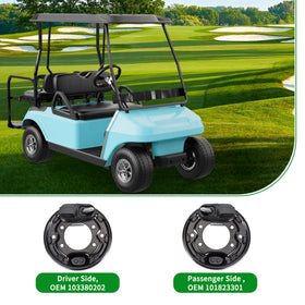 Rear brake assembly two-piece view for driver and passenger sides