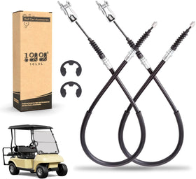 10L0L brake cable driver-side for Club Car DS showing durable stainless steel core