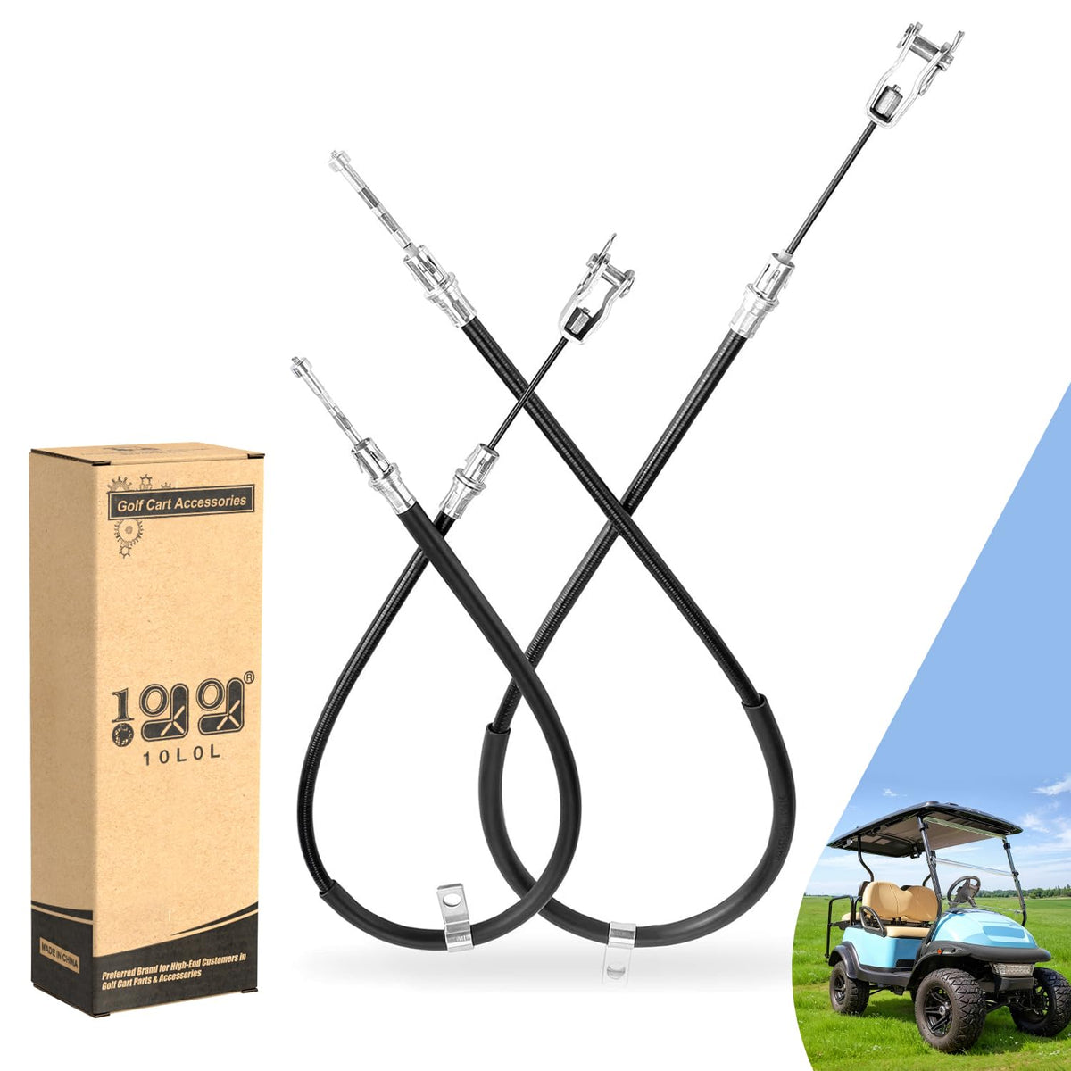 10L0L brake cable driver side for Club Car Precedent enhances braking reliability