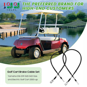 10L0L brake cable set, driver-side view focused on secure attachment points.
