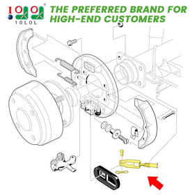 10L0L brake cable passenger side for Precedent ensures precise pedal response