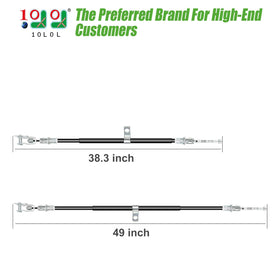 10L0L right brake cable for Club Car Precedent enhances stopping consistency