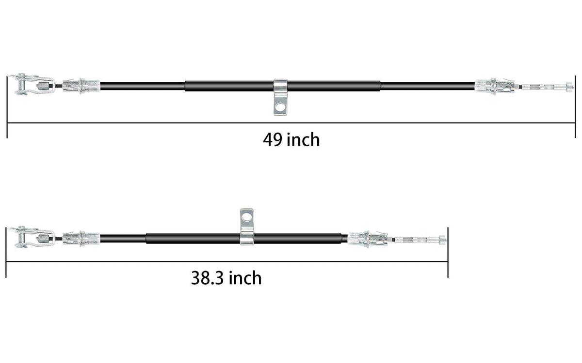 Close-up of 10L0L brake cable end showing reinforced connection