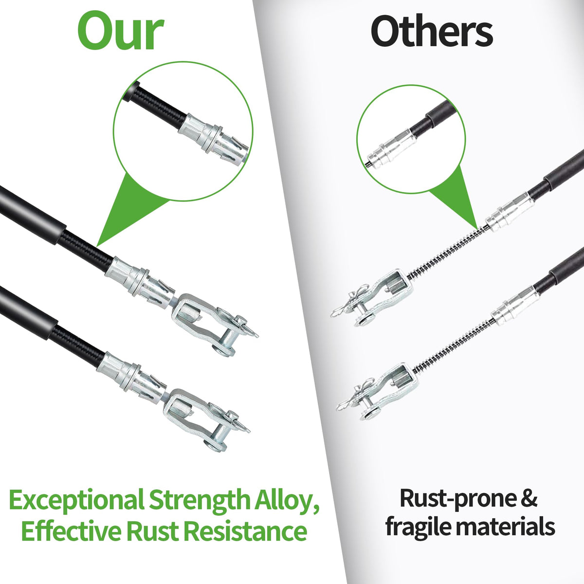 Close-up of 10L0L metal construction for durability.