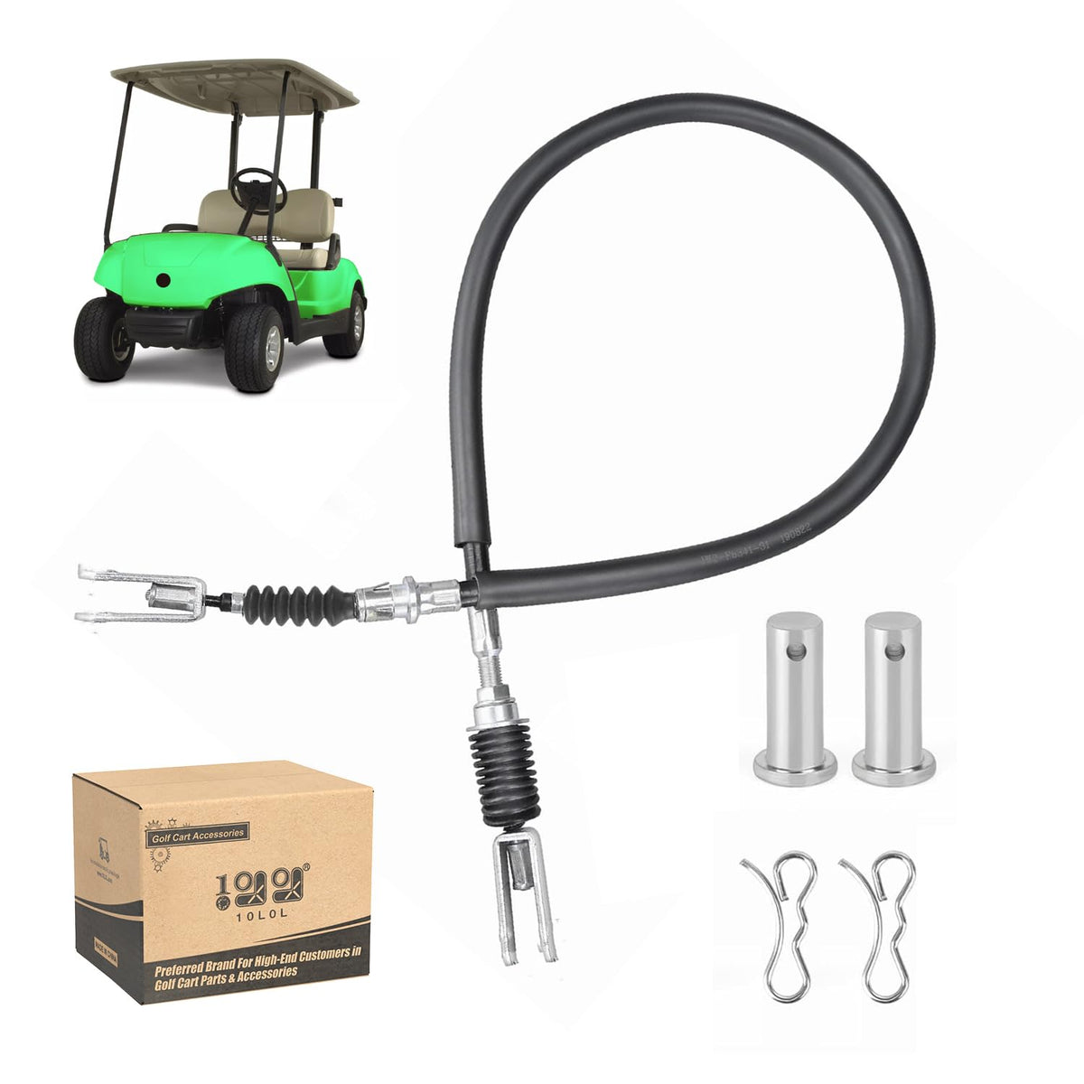 10L0L brake cable for Yamaha G29 with 43.7-inch length ready for gas drive braking