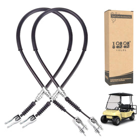 10L0L brake cables for the driver side on Club Car DS with a durable stainless steel core.