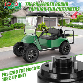 10L0L Golf Cart brake drum assembly two-pack ready for installation.