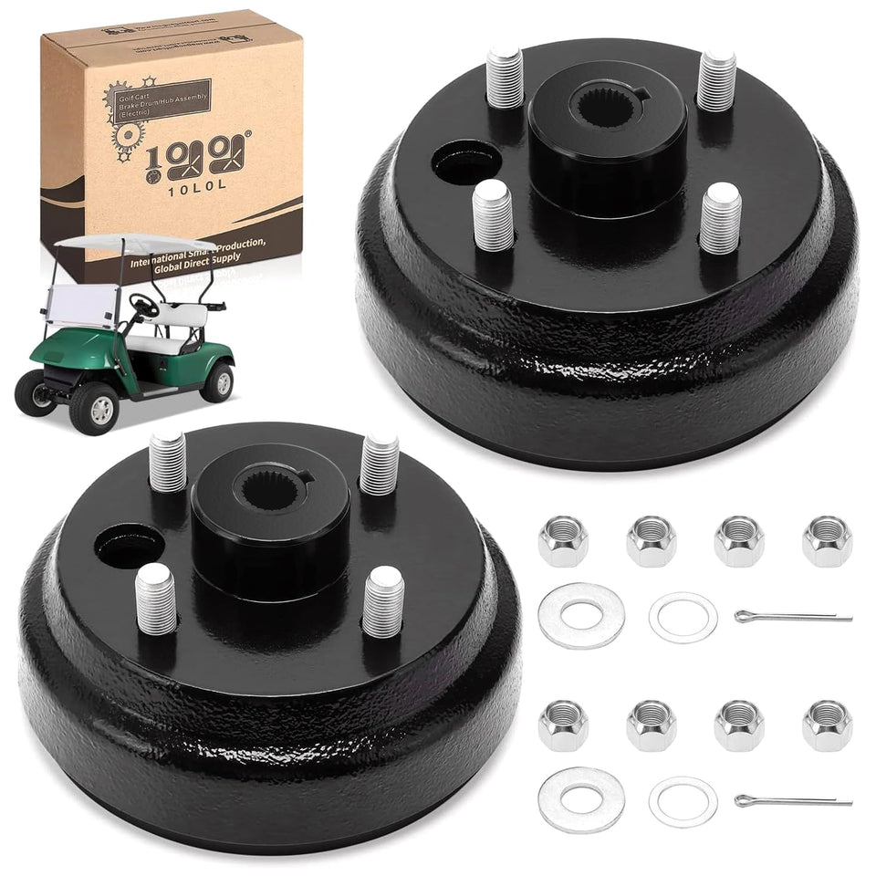 10L0L golf cart brake drum hub assembly for EZGO TXT enhances braking reliability during daily rides.