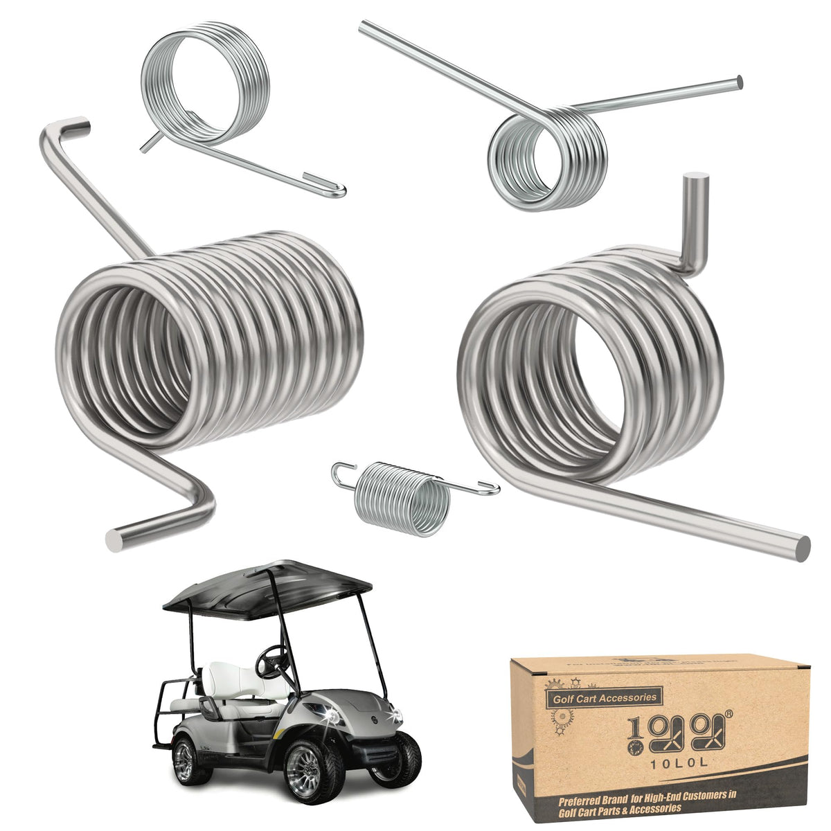 10L0L golf cart brake pedal hook spring kit, smooth pedal return