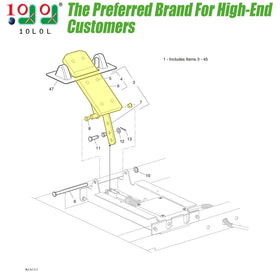 10L0L brake pedal pad for EZGO TXT, reliable braking control