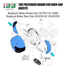 10L0L brake shoes deluxe set highlights wear resistance for smooth stopping.