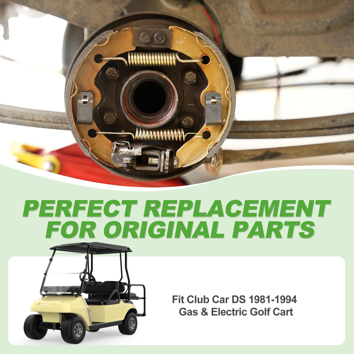 10L0L brake shoes front-left for rear brakes, balanced braking performance.