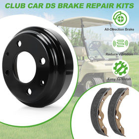 10L0L brake shoes front-right for rear brakes, smooth stopping.