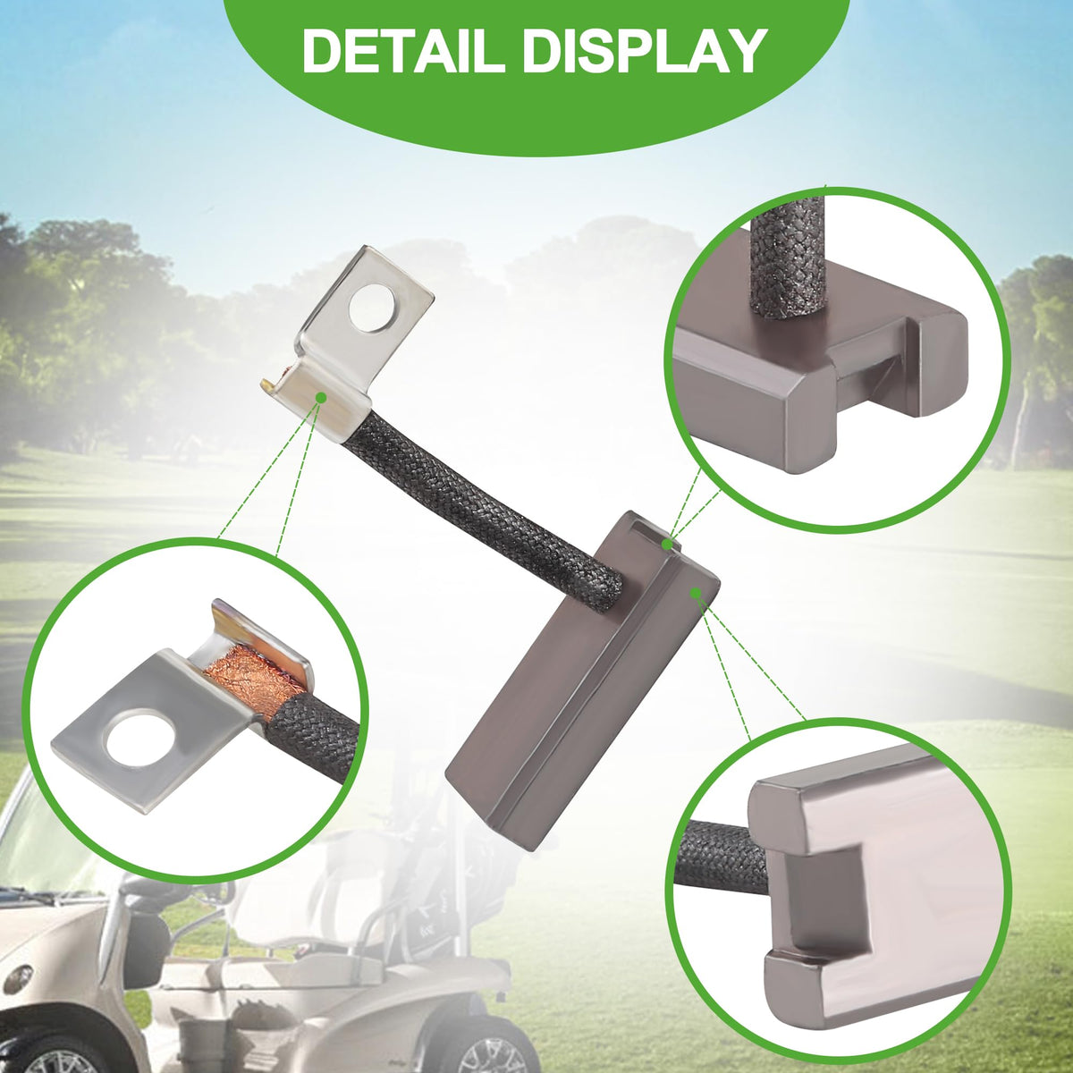Cross-reference friendly design fits multiple Yamaha and EZGO models for repairs