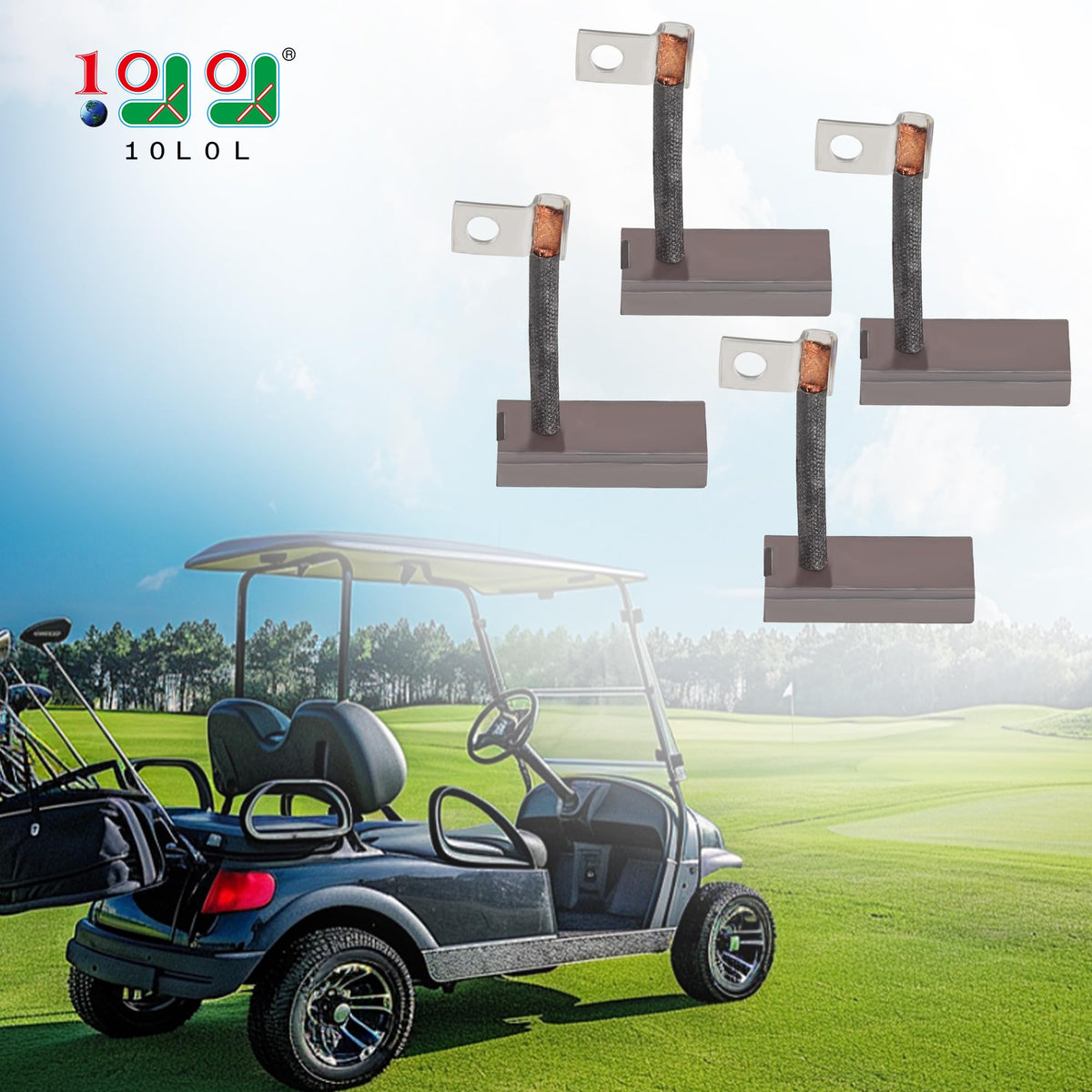 10L0L Four-pack brush kit ready for quick, cost-effective replacements