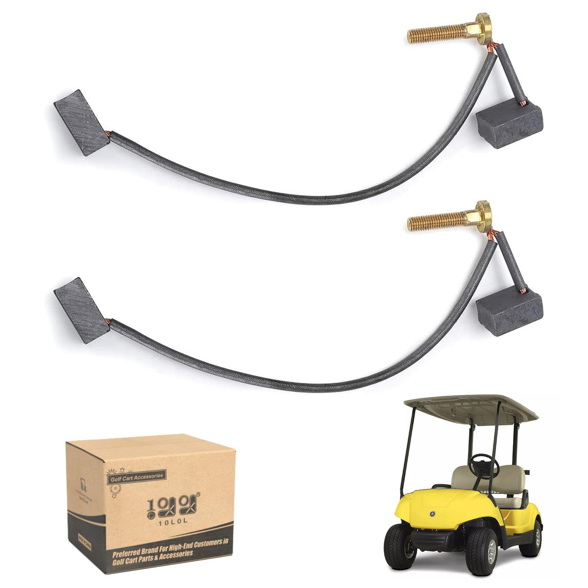 10L0L golf cart brush kit Yamaha DM430-06 front view for reliable power