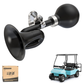 10L0L golf cart bugle horn chrome with retro style enhances visibility and sound