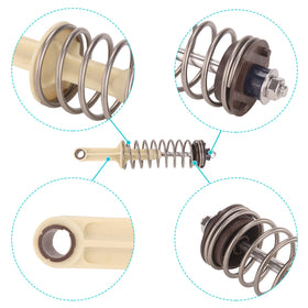 10L0L bumper washer locknut kit for Club Car DS, durable hardware.