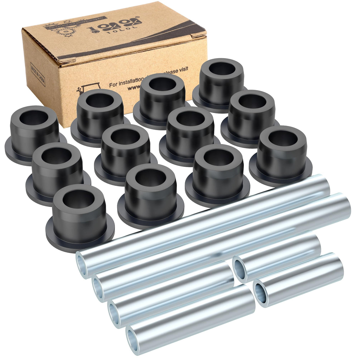 10L0L Golf Cart Bushing Kit front suspension close-up showing OEM fit.