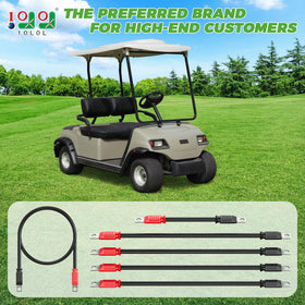 10l0l golf cart cable set 16-inch cables for Yamaha G22 streamline routing.