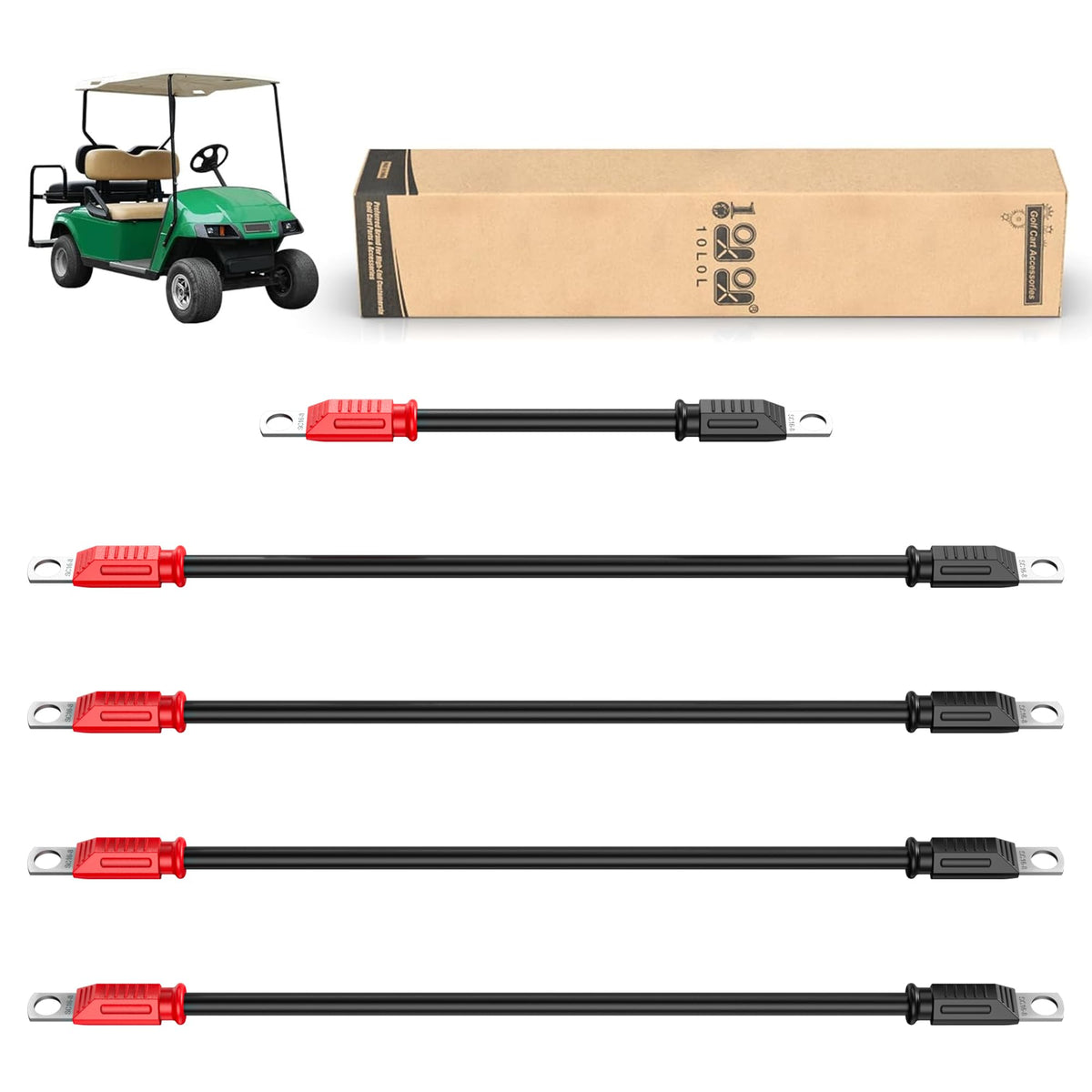 10L0L golf cart cable set for Yamaha G22-48V, ready for reliable installation.