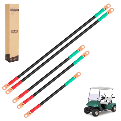 10L0L golf cart cables 9in lead for EZGO TXT; direct power upgrade.