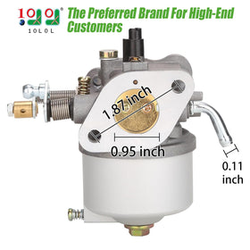 10L0L carburetor closeup shows durable components for reliable engine performance.