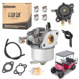 10L0L golf cart carburetor fuel pump kit full assembly improves fuel delivery for EZGO models.