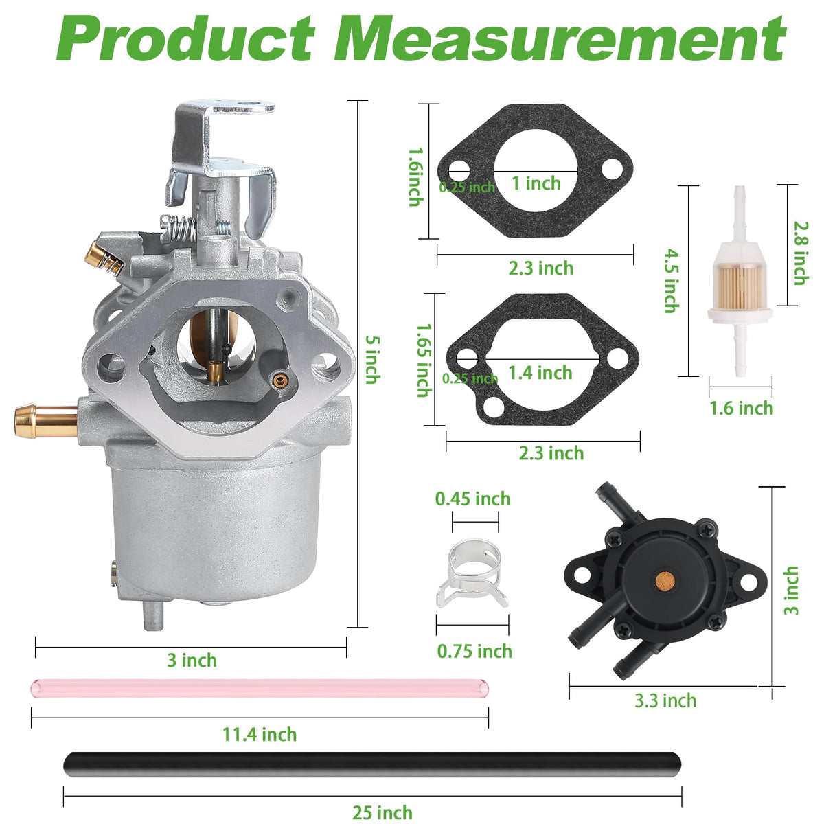 10L0L carburetor kit installed on a cart—tested fit and easy maintenance.