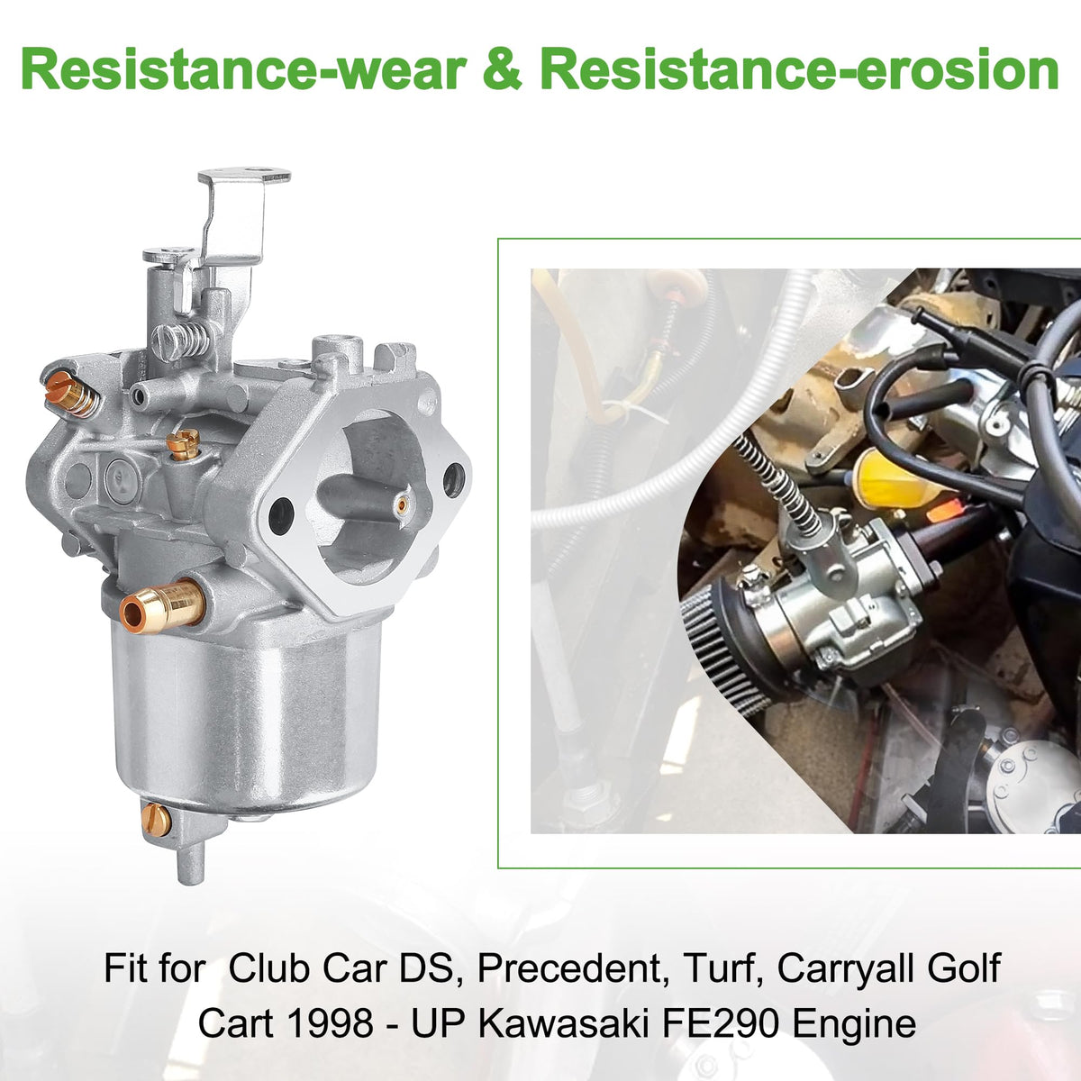 10L0L Kawasaki FE290 carburetor kit—reliable engine compatibility.