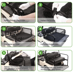 Display size helps plan carrying capacity for rear cargo