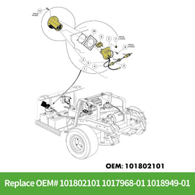 10L0L Golf Cart Charger Port installation diagram for quick replacement