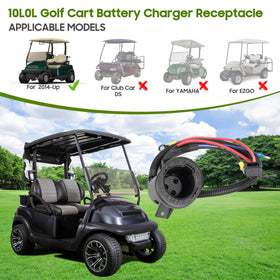 10L0L golf cart charger port installation guide visual