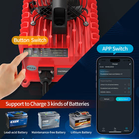 10L0L charger showcasing smart trickle charging automatically stopping
