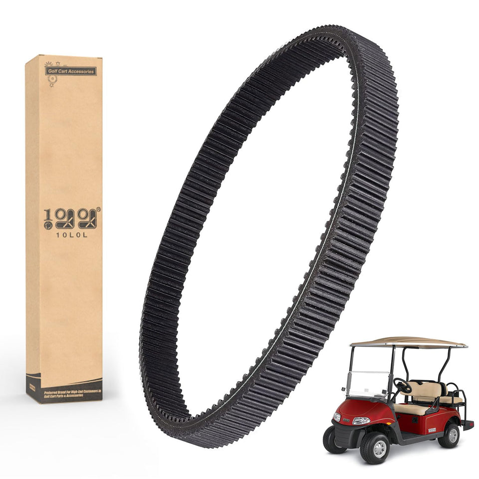 10L0L golf cart clutch drive belt 618630 fits EZGO RXV/TXT for reliable propulsion.