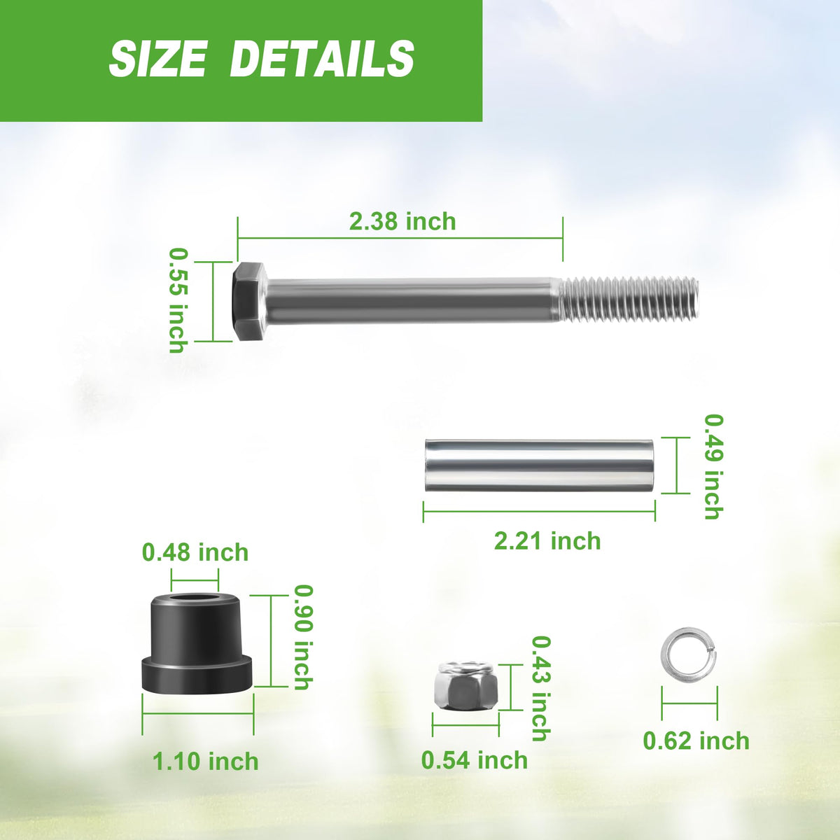 10L0L compatibility with Club Car DS 1984-UP hardware.