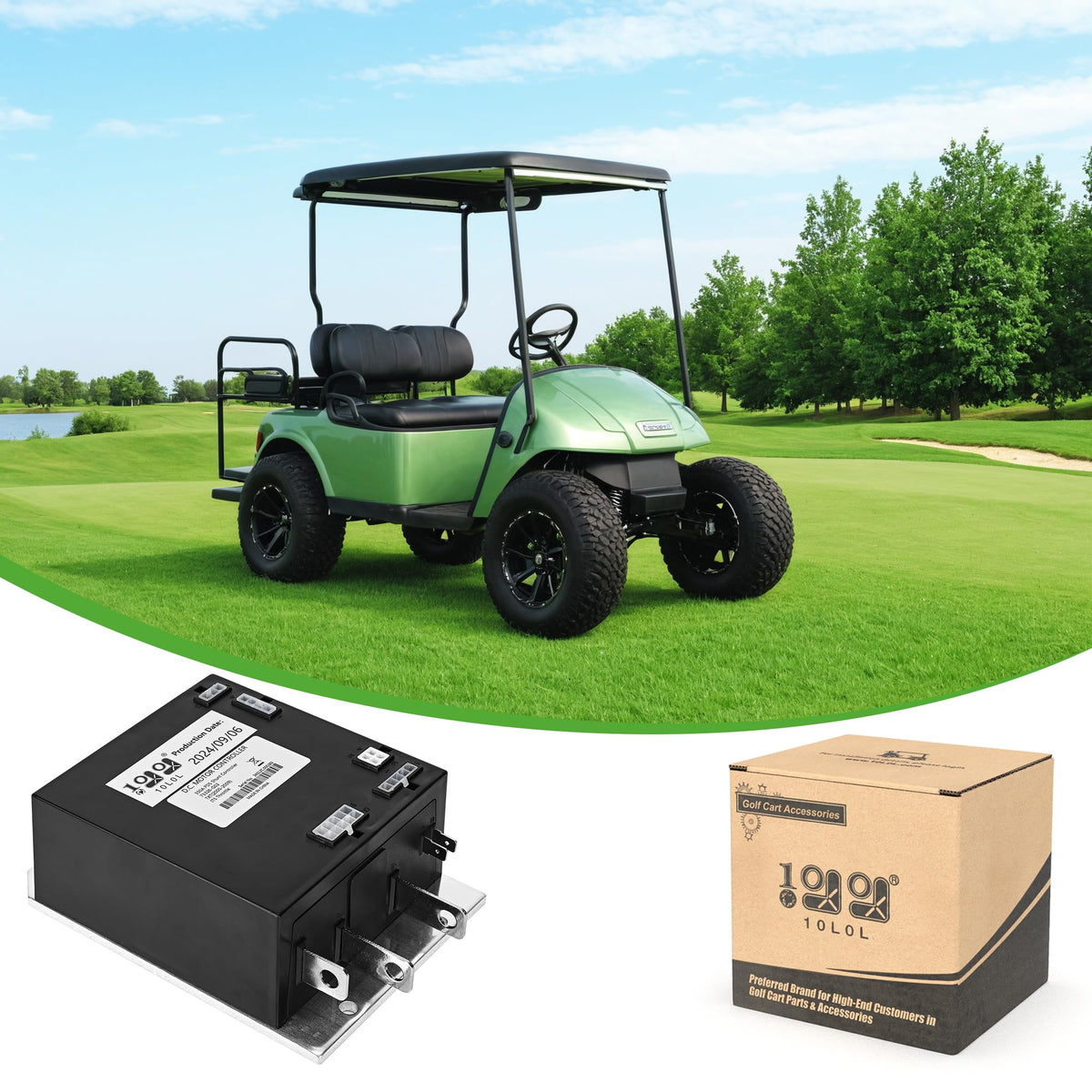 10L0L golf cart controller for EZGO TXT 2000–2009, easy fit.