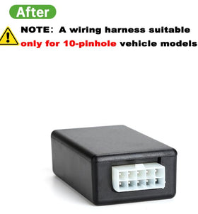 In-dash installation of the 10L0L golf cart controller demonstrates smooth control.