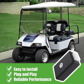 Close-up of wiring for 10L0L golf cart controller plug-and-play installation.