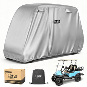 10L0L golf cart cover protects Yamaha carts against rain, dust, and UV rays.