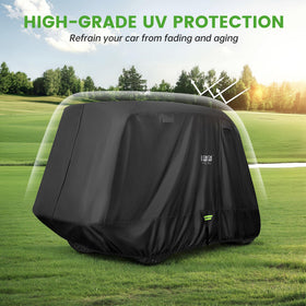 10L0L golf cart cover four air vents for interior airflow