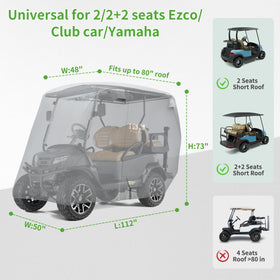Carrying bag for 10L0L golf cart cover folded for storage