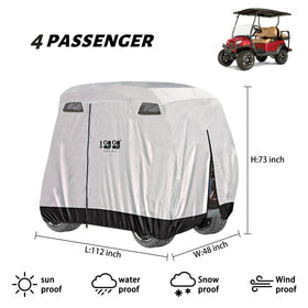 10L0L anti-dust fabric shields 4-passenger EZGO Club Car Yamaha